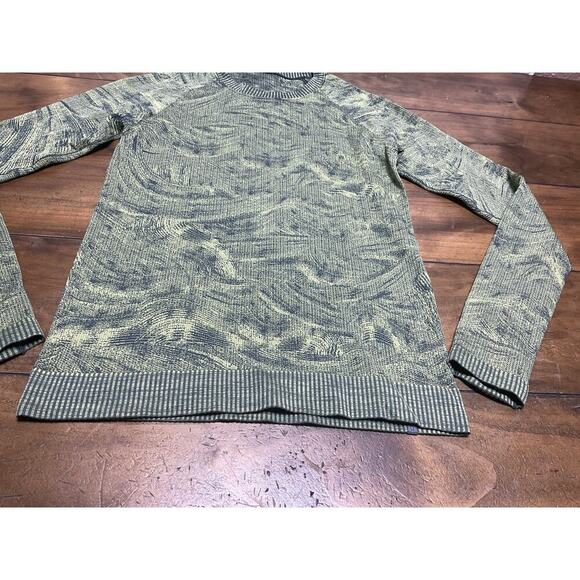 Lululemon Rest Less Pullover Smoked Spruce / Wasabi Long Sleeve - Picture 4 of 10